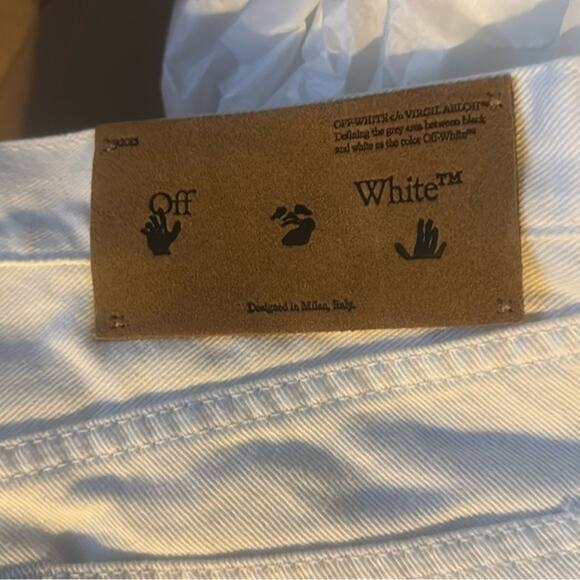 Off-White white Denim shorts 30 - Picture 7 of 12